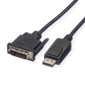 Roline Male DisplayPort to Male DVI-D DisplayPort Cable 2 m DP v1.1 11.04.5610-10