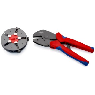 Knipex MultiCrimp® MultiCrimp 1 mm Crimp Tool with 3 Interchangeable Dies Set 250mm 973301