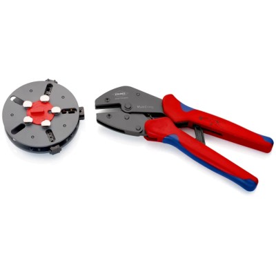 Knipex MultiCrimp® MultiCrimp 1 mm Crimp Tool with 3 Interchangeable Dies Set 250mm 973301