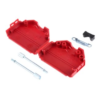 MH Connectors Polyamide Straight D-Sub Backshell 25 Way Strain Relief MHDPPK25-R-K
