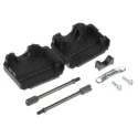 MH Connectors Polyamide Straight D-Sub Backshell 15 Way Strain Relief MHDPPK15-BK-K