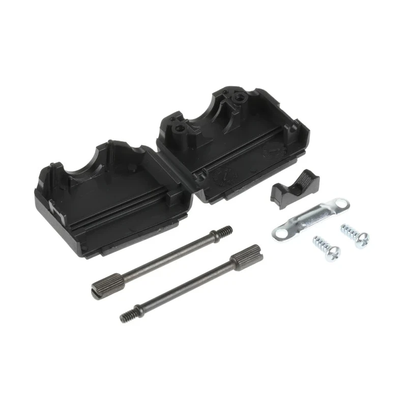 MH Connectors Polyamide Straight D-Sub Backshell 15 Way Strain Relief MHDPPK15-BK-K