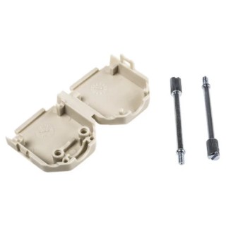 MH Connectors Polyamide Straight D-Sub Backshell 25 Way Strain Relief MHDPPK-25-I-K