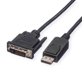 Roline Male DisplayPort to Male DVI-D DisplayPort Cable 1m 11.04.5613-10