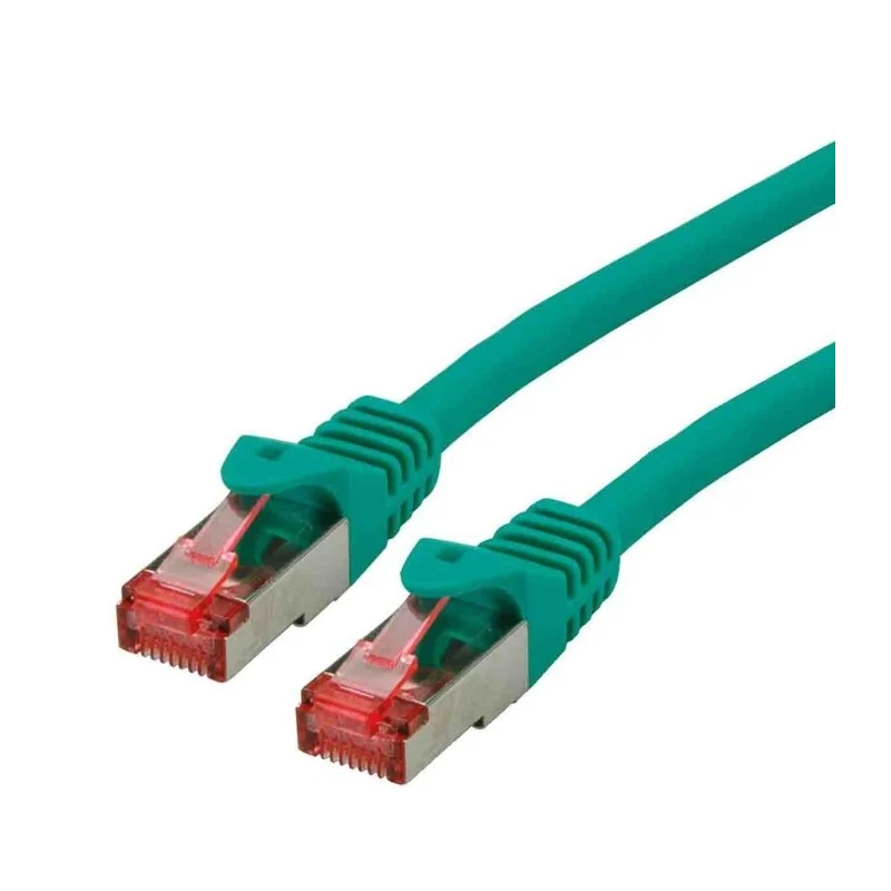 Roline Cat6 Shielded Screened Green Ethernet Cable 8 Core, 5 m, Low Smoke Zero Halogen Cat6
