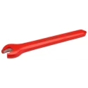 RS PRO Insulated Chrome Vanadium Steel Open End Spanner Metric 7 mm Size 110mm Overall Length IEC 60900 Compliant 197-3793