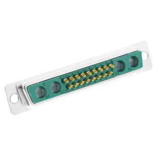 FCT from Molex FM 21 Way Straight Panel Mount D-Sub Connector Female FM21WA4S-K121 / 1731070068