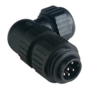 Hirschmann Angled Industrial Power Connector 6P+PE Screw Mount Black IP66, IP67 16A 230, 400V 934130100 CA 6 W LS