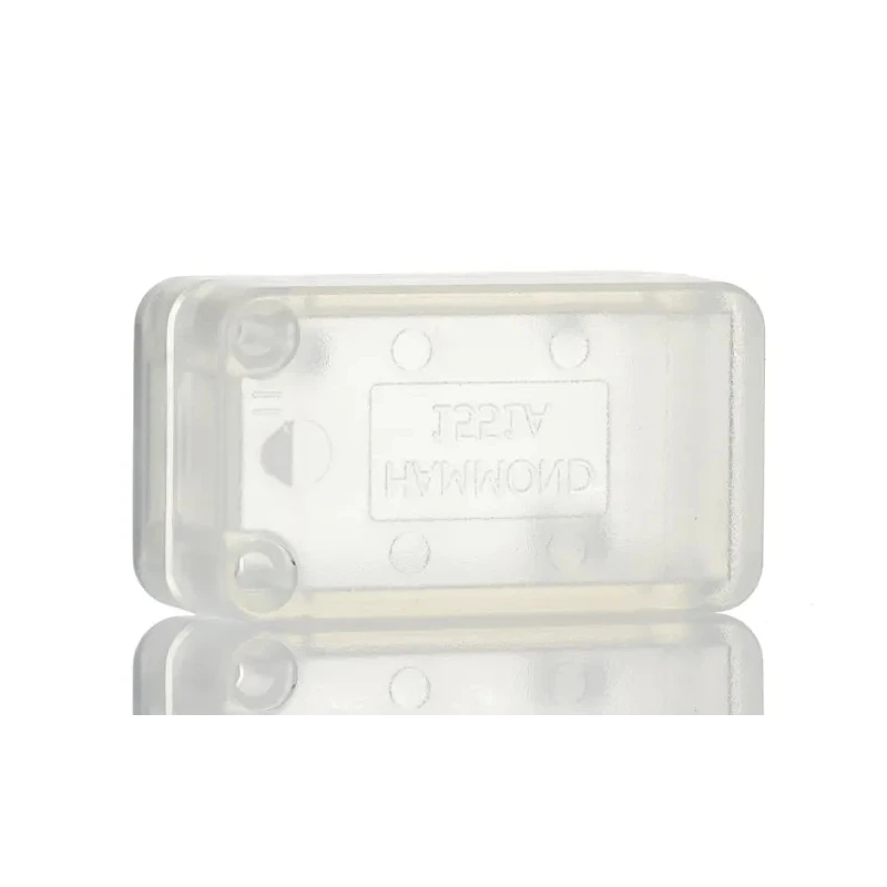 Hammond Flanged Clear Lid ABS Enclosure IP54 15.5 mm x 35 mm x 20 mm 1551ACLR