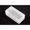Hammond Flanged 1551 Series Translucent White ABS Enclosure with White Lid IP54 15.5 mm x 50 mm x 25 mm 1551BCLR