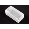 Hammond Flanged 1551 Series Translucent White ABS Enclosure with White Lid IP54 15.5 mm x 50 mm x 25 mm 1551BCLR