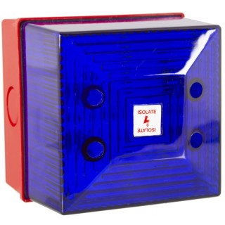 Clifford & Snell FL40 Series Blue Beacon 265V AC Flashing Bulkhead Mount Xenon Bulb IP65 FL40