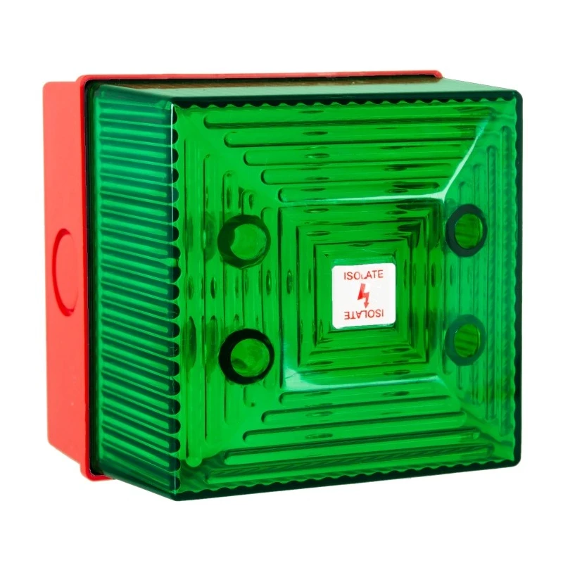 Clifford & Snell FL40 Series Green Beacon 265V AC Flashing Bulkhead Mount Conduit Wall Xenon Bulb IP65 FL40