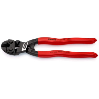 Knipex Compact Bolt Cutter 200 mm, 6 mm Cutting Capacity, Plastic Grip, Chrome Vanadium Steel Jaw 7141200