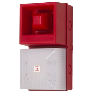 Clifford & Snell Y04 Series Opal Beacon-Sounder Combination IP65 24V dc 108 dB @ 1m Sound Level 