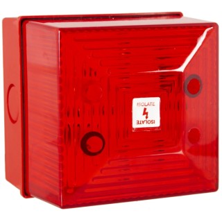 Clifford & Snell FL40 Series Red Beacon 265V ac Flashing Bulkhead Mount Wall Conduit Xenon Bulb IP65 FL40