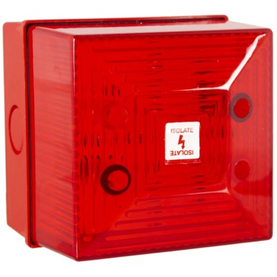 Clifford & Snell FL40 Series Red Beacon 265V ac Flashing Bulkhead Mount Wall Conduit Xenon Bulb IP65 FL40