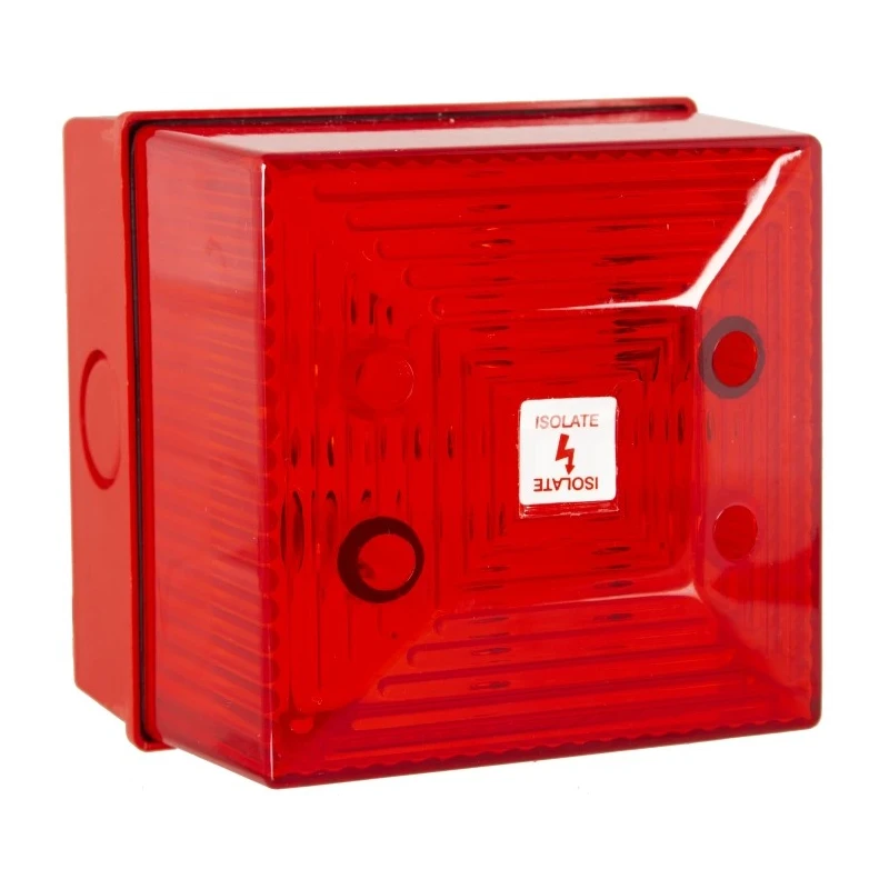 Clifford & Snell FL40 Series Red Beacon 265V ac Flashing Bulkhead Mount Wall Conduit Xenon Bulb IP65 FL40