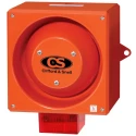 NEUTRAL Red Beacon-Sounder Combination 24V DC 117dB IP66 Wall Bulkhead Mount YL80/D50/R/RF/WR
