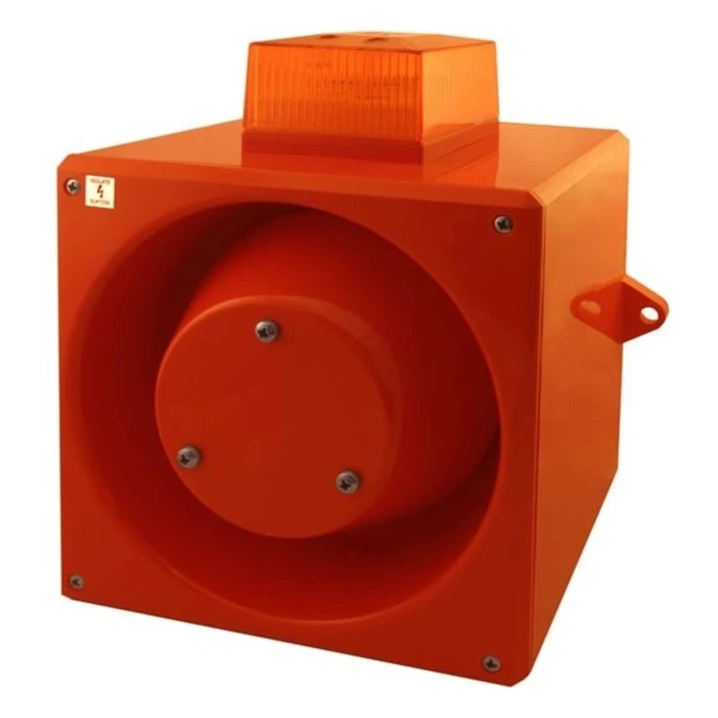 NEUTRAL YL80 Series Amber Beacon-Sounder Combination IP66 115V AC 117dB Electronic YL80/L50/A/RF/WR