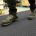 Coba Europe Black Anti-Fatigue Mat Vinyl Mat Anti-Slip Finish 10 m x 1 m x 11.5 mm DS011010
