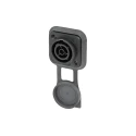 Neutrik 16A 250V Mains Socket Black Panel Mount Polyamide NAC3FPX-TOP