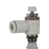 SMC Threaded Series Exhaust Flow Regulator, Inlet Male Threaded UNF 1/8 in Outlet Male UNF 1/8 in AS2201F-U01-06