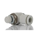 SMC Threaded Series Exhaust Flow Regulator, Inlet Male Threaded UNF 1/8 in Outlet Male UNF 1/8 in AS2201F-U01-06