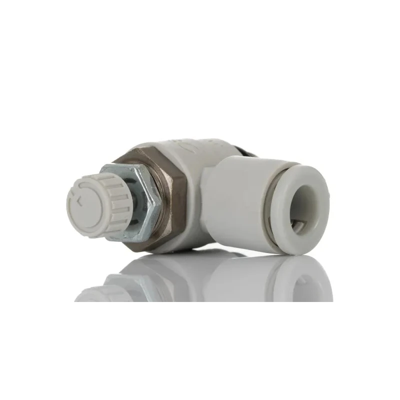 SMC Threaded Series Exhaust Flow Regulator, Inlet Male Threaded UNF 1/8 in Outlet Male UNF 1/8 in AS2201F-U01-06