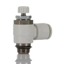 SMC Threaded Series Exhaust Flow Regulator, Inlet Male Threaded UNF 1/8 in Outlet Male UNF 1/8 in AS2201F-U01-06