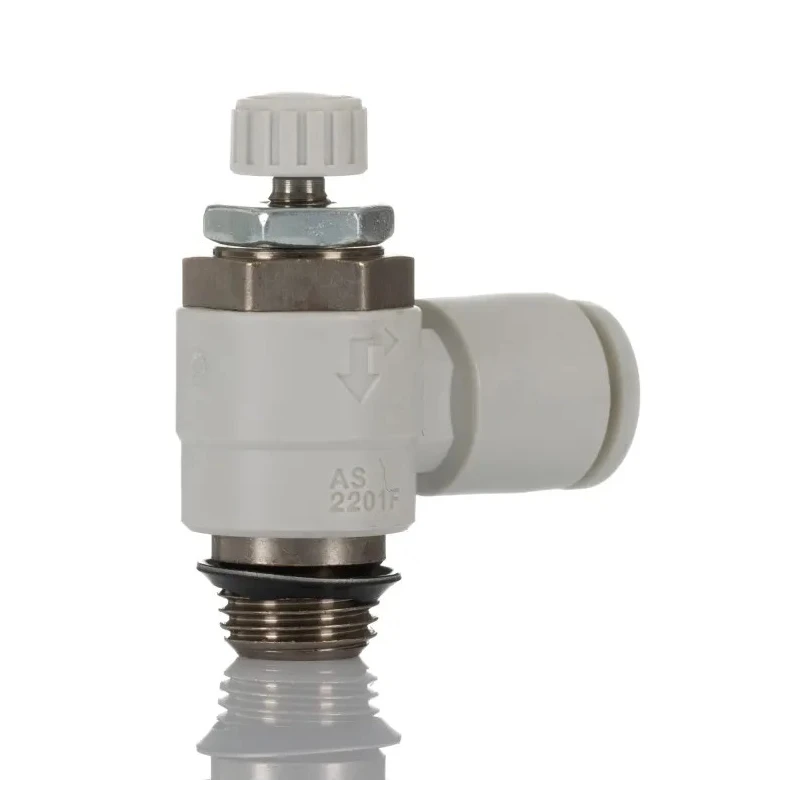 SMC Threaded Series Exhaust Flow Regulator, Inlet Male Threaded UNF 1/8 in Outlet Male UNF 1/8 in AS2201F-U01-06
