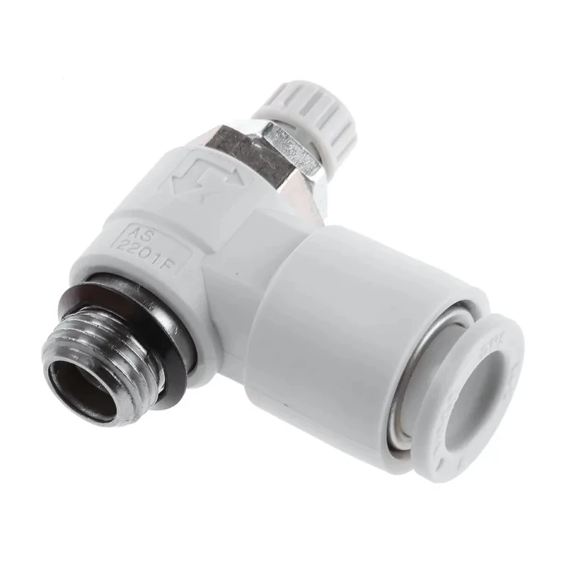 SMC Flow Controller Flow Regulator, Inlet Male Threaded UNF 1/8 in, Outlet Male UNF 1/8 in, 1 MPa Maximum Pressure AS22