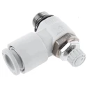 SMC Flow Controller Flow Regulator, Inlet Male Threaded UNF 1/8 in, Outlet Male UNF 1/8 in, 1 MPa Maximum Pressure AS22