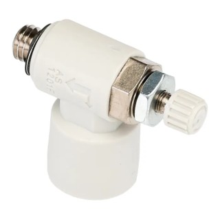 SMC AS Series Flow Controller Flow Regulator Metric 0.1-1 MPa PBT Body M5 x 0.8 Male Thread AS1201F-M5-06
