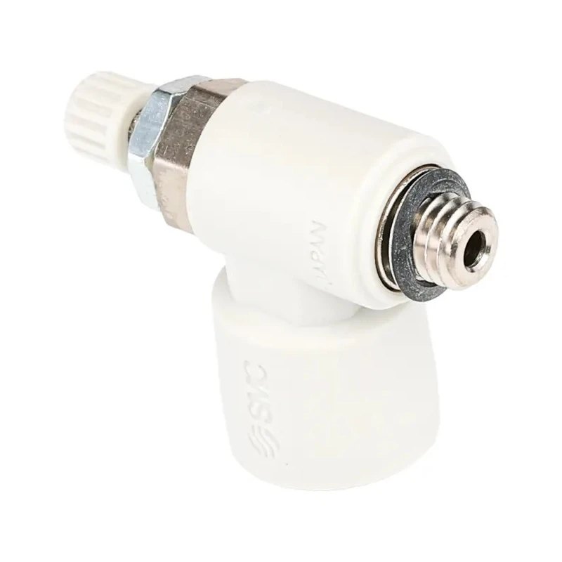 SMC AS Series Flow Controller Flow Regulator Metric 0.1-1 MPa PBT Body M5 x 0.8 Male Thread AS1201F-M5-06