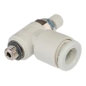 SMC AS Series Flow Controller Flow Regulator Metric 0.1-1 MPa PBT Body M5 x 0.8 Male Thread AS1201F-M5-06