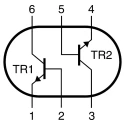 Nexperia Low Saturation Voltage NPN Transistor 1 A, 60 V, 6-Pin TSOP PBSS4160DS,115