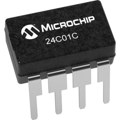 Microchip 1 kB EEPROM 900 ns 8-Pin PDIP Serial-2 Wire 24C01C-I/P