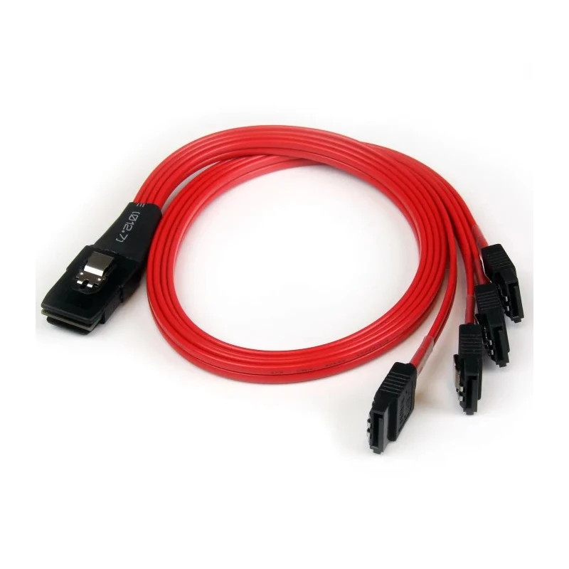 StarTech.com Male Mini SAS to Female Straight SATA Cable, 500mm SAS8087S4R50