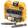 DeWALT Pozidriv Screwdriver Bit Set 15 Pieces PZ2, Molybdenum Steel & Chrome Vanadium Steel, Overall Length 50mm DP73-QZ