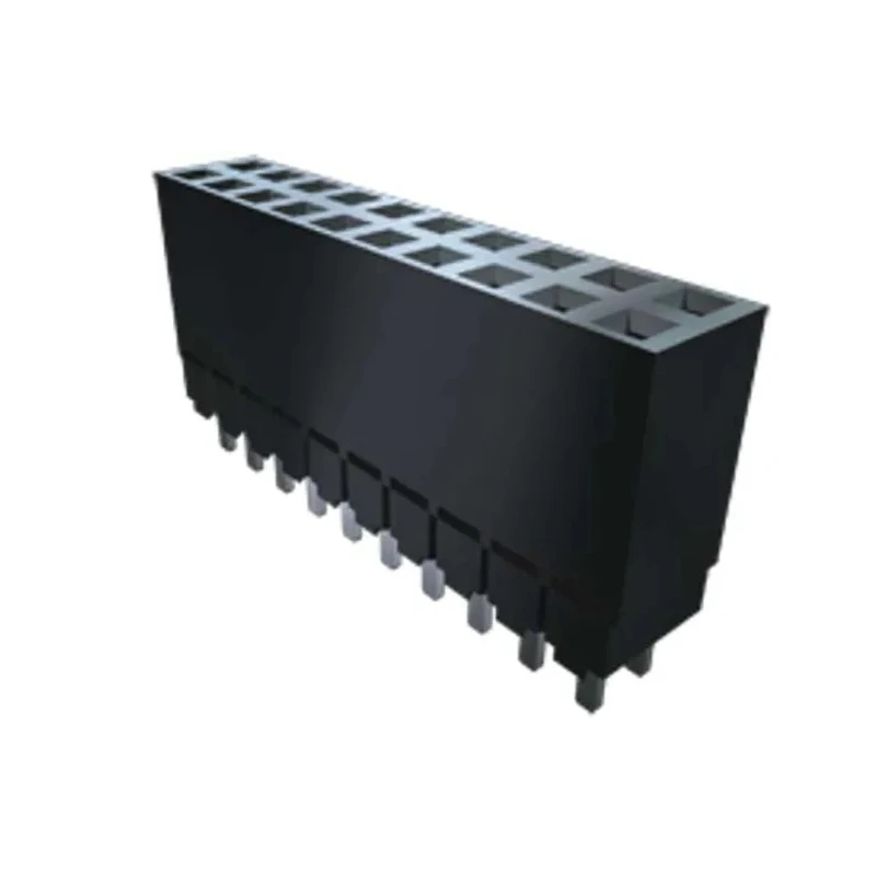 Samtec ESW Series Straight Through Hole PCB Socket 10-Contact 2 Row 2.54 mm Pitch 515V 5.2A ESW-110-23-G-D