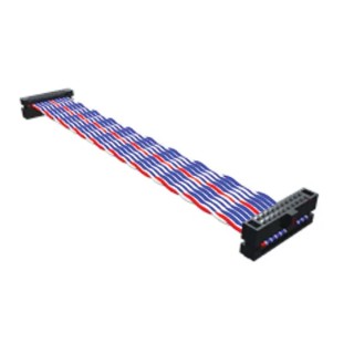 Samtec FFTP Series Ribbon Cable Twisted Pair 1.27 mm Pitch 10 Conductors 450 mm Length FFTP-10-D-18.00-01-N