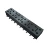 Samtec HLE Series Straight Surface PCB Socket, 3-Contact, 2 Row, 2.54 mm Pitch, 4.1A Current, Liquid HLE-103-02-G-DV-PE-BE
