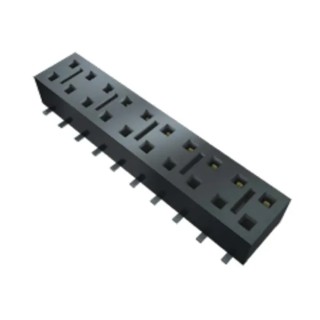 Samtec HLE Series Straight Surface PCB Socket 13-Contact 2 Row 2.54 mm Pitch Solder HLE-113-02-L-DV