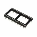 Samtec DIL Socket PCB Mount Standard Pin Gold Contact Plating Straight Orientation ICA-628-STT