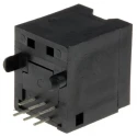 Bel-Stewart SS-65 Series Female Modular Jack Connector, Unshielded Through Hole, Straight Orientation, 1 Port 6 Way RJ25