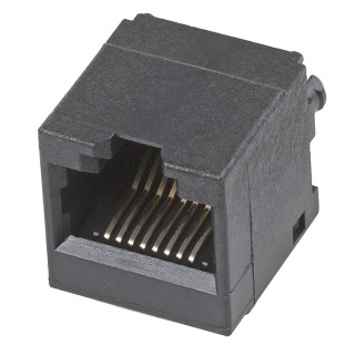 Bel-Stewart SS-65 Series RJ45 Connector Female PCB Mount Cat4 UTP Shield Vertical 1 Port 8 Way RJ45