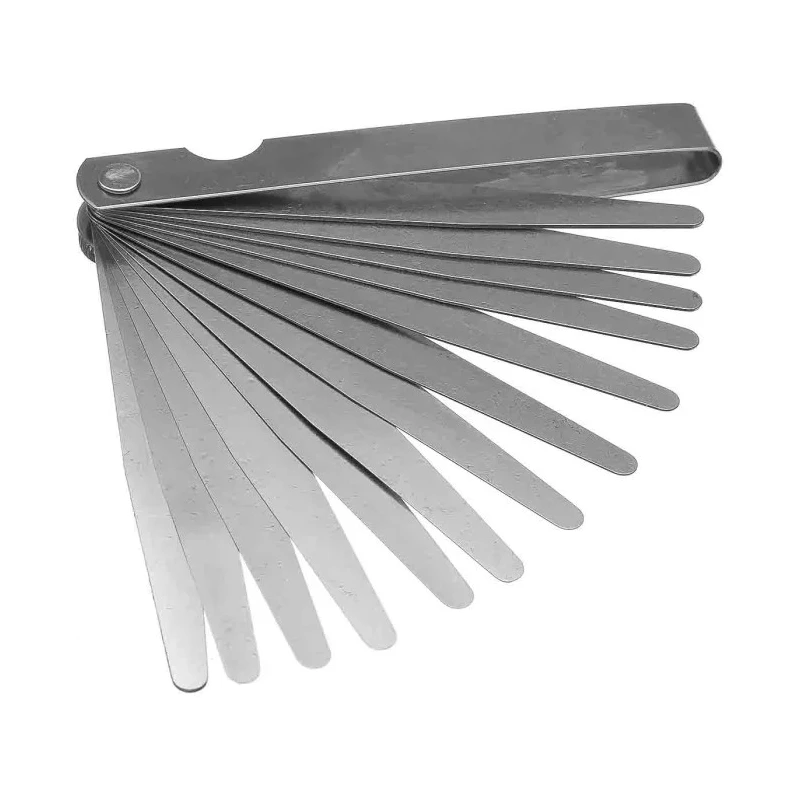RS PRO Steel Feeler Gauge Metric 13-Blade Set 0.05mm to 1mm Thickness DIN 2275 197-7643