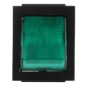 Arcolectric (Bulgin) Ltd Illuminated DPST On-Off Rocker Switch Panel Aluminium Housing 16A C1353AANAC