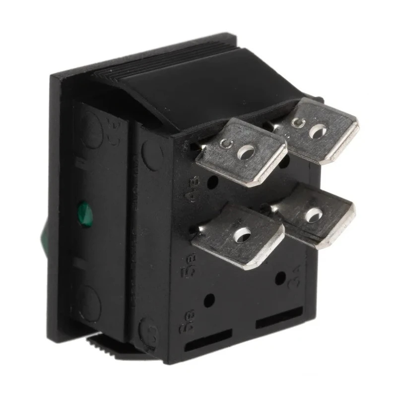 Arcolectric (Bulgin) Ltd Illuminated DPST On-Off Rocker Switch Panel Aluminium Housing 16A C1353AANAC